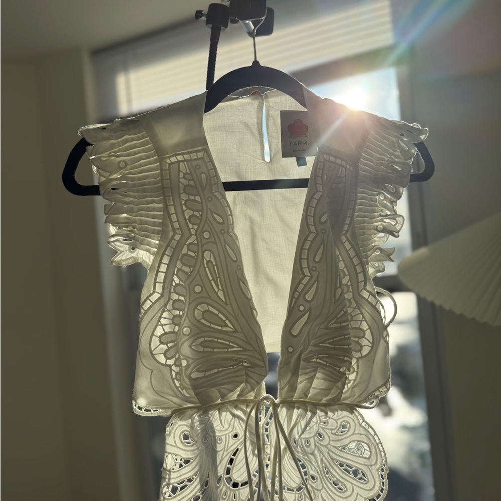 FARM Rio Butterfly Richelieu Blouse - Picture 3 of 6
